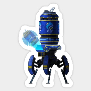 Cyperpunk soda can robot Sticker